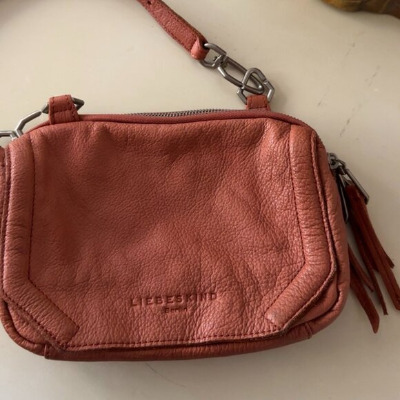 Liebeskind Maike Cross Body Leather Purse in Scarlet - Picture 1 of 3